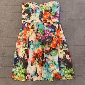 Colorful Strapless Parker Dress
